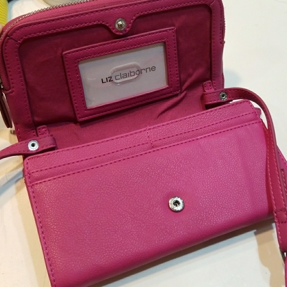 Pink Liz Claiborne hand bag/cross body bag - Picture 3 of 8